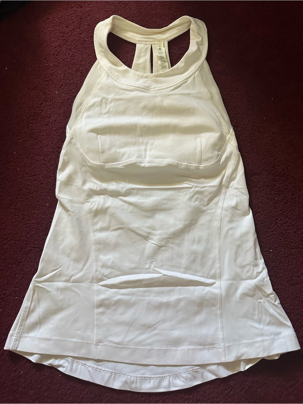 White Racerback Halter Shirt
